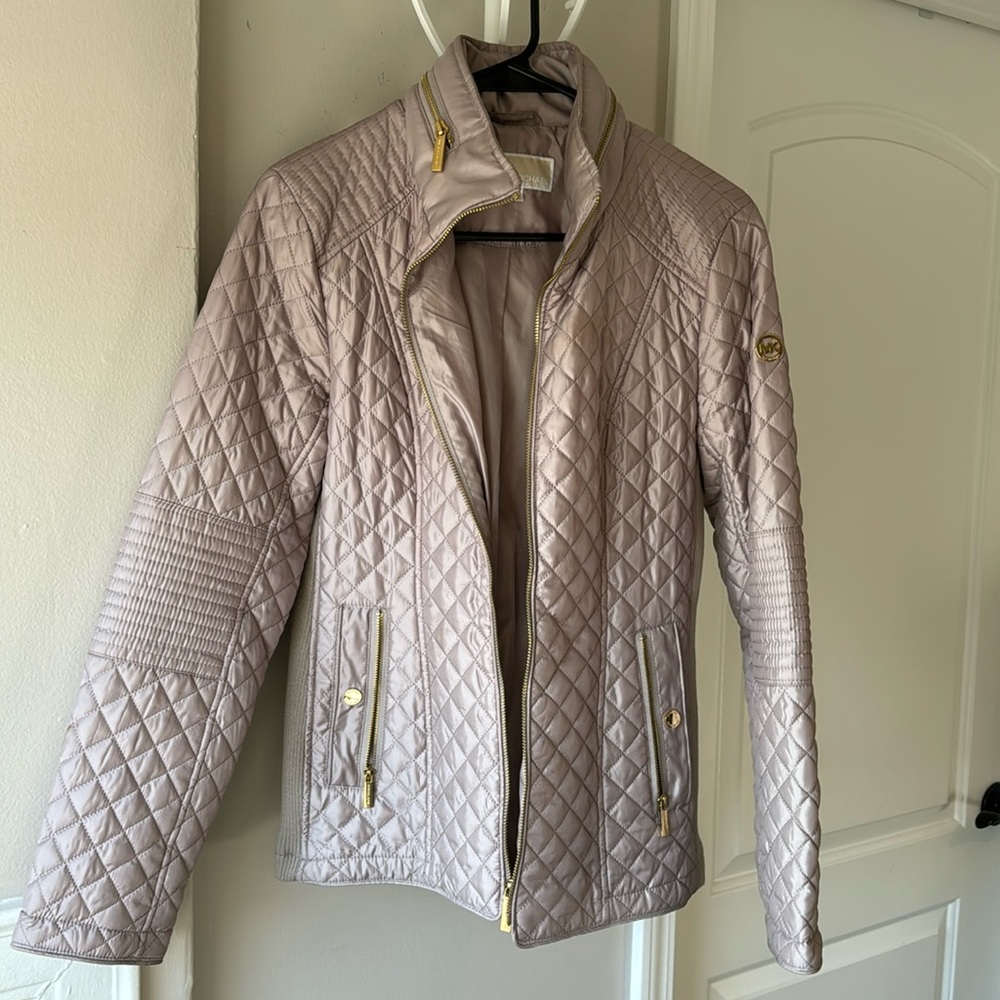 NWOT Light khaki Michael Kors Jacket